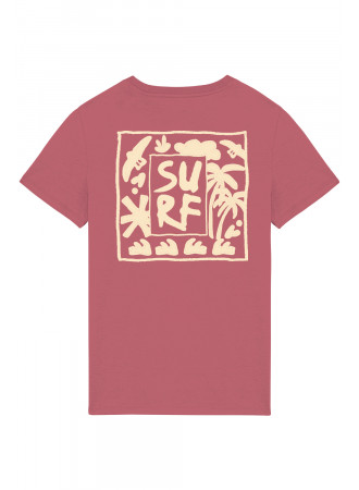 TSHIRT PINK SURF